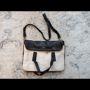 Black and White Fossil Laptop Bag